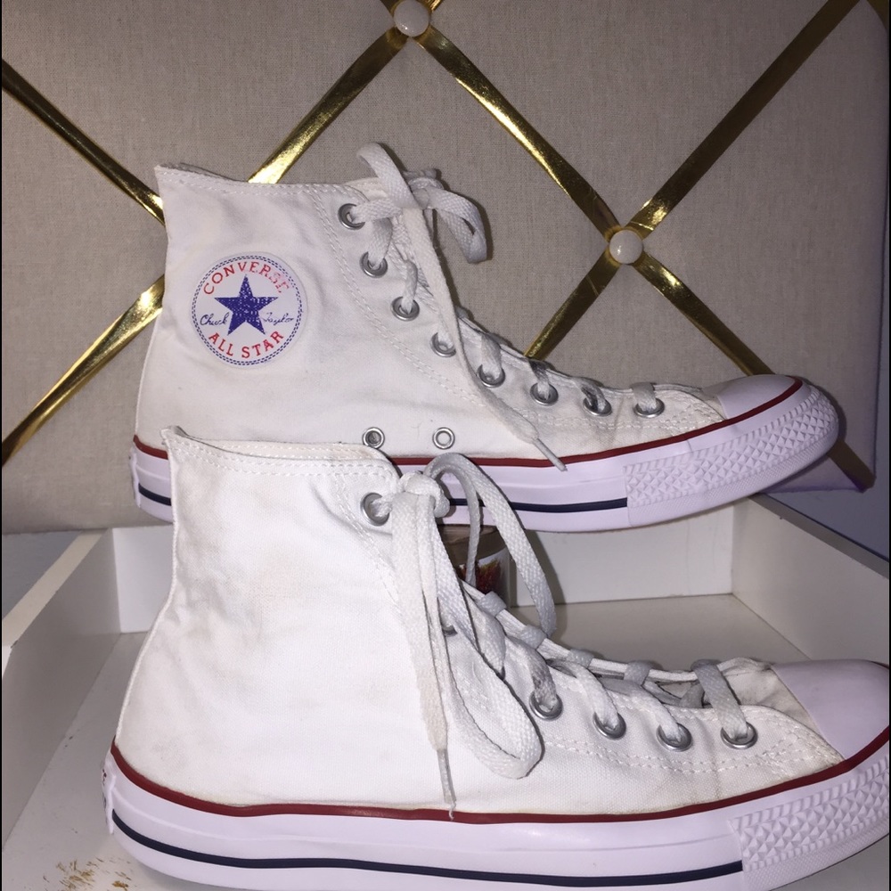 •White High Top Converse•